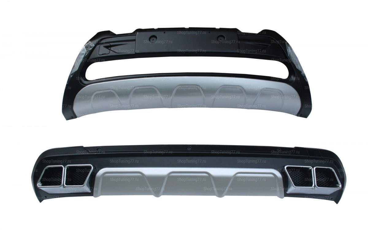 Комплект накладок переднего и заднего бамперов Kia Sorento Prime (2015-)