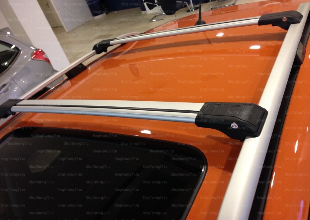 Багажные поперечины Erkul на рейлинги Toyota RAV 4(серебро)