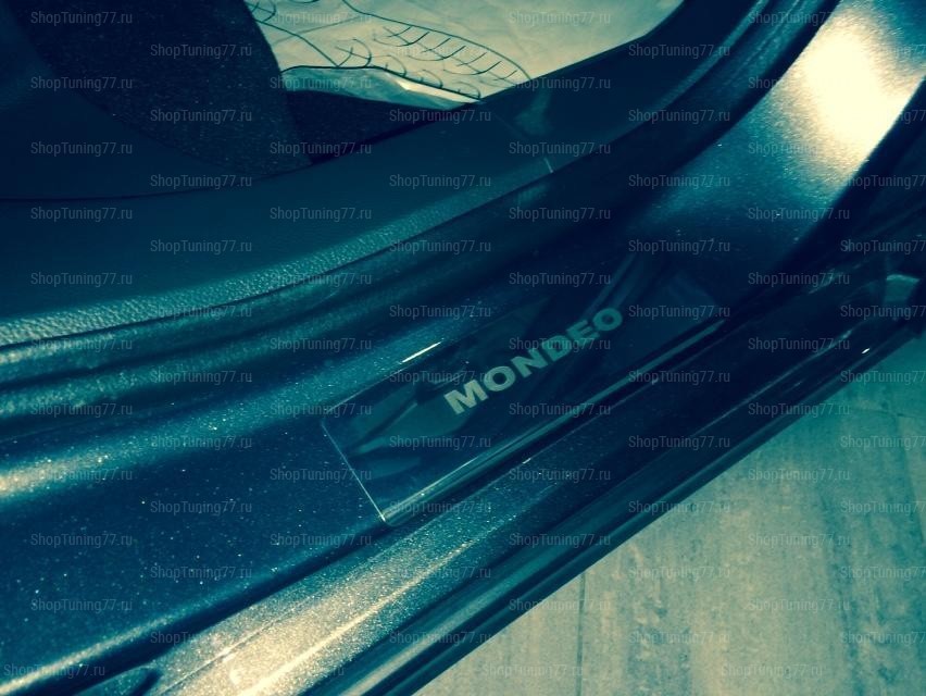 Накладки на пороги Ford Mondeo (MK V) 2015- (нерж.сталь) компл. 4шт.