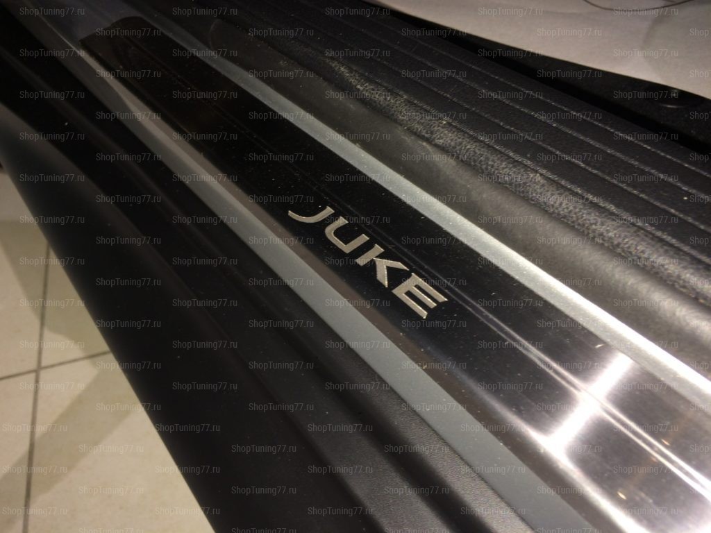 Накладки на пороги Nissan Juke 2010- (нерж.сталь) компл. 2шт.
