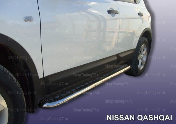 Пороги с алюмин. листом 60 мм Nissan Qashqai