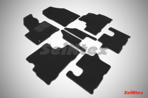 Ворсовые коврики LUX для Kia Sorento Prime III (3 ряда) (2015-)