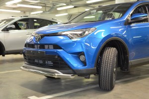 Toyota RAV4 2015 Защита переднего бампера 60мм