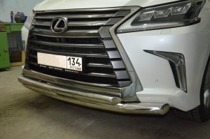 Защита переднего бампера Lexus LX 450 2016