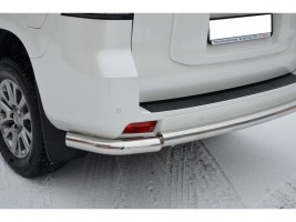 Toyota Land Cruiser Prado 150 2014 Защита заднего бампера с углами
