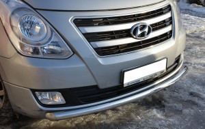 Защита переднего бампера Hyundai H1 Grand Starex