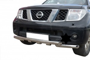 Защита переднего бампера (G) Nissan Pathfinder 2004-2010 