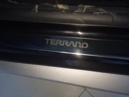 Накладки на пороги Nissan Terrano 2014- (нерж.сталь) компл. 4шт.