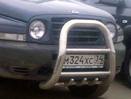 Отбойник с защитой 76 мм Hyundai Tager (Таганрог)