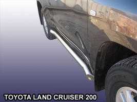 Пороги труба 76 мм Toyota Land Cruiser 200 (2012-)