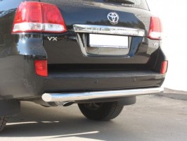 Защита заднего бампера 76 мм Toyota Land Cruiser 200 (2012-)